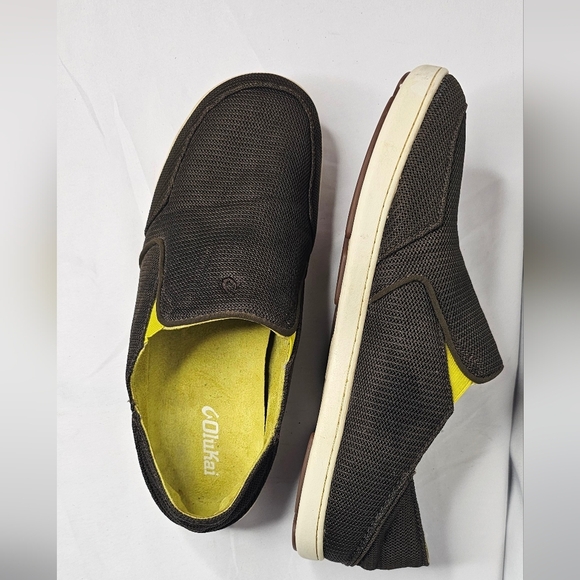 Olukai Nohea Mesh Shoe Men 11.5 Brown Slip On Convertible Comfort Sneaker Loafer - Picture 2 of 10